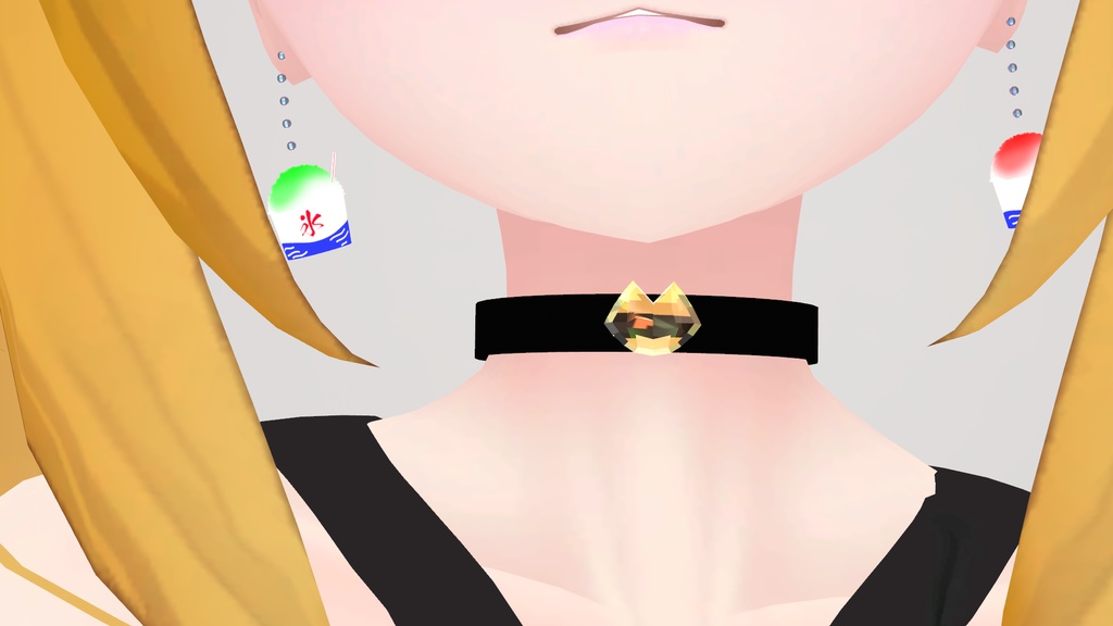 【VRC向けアクセ】猫チョーカー