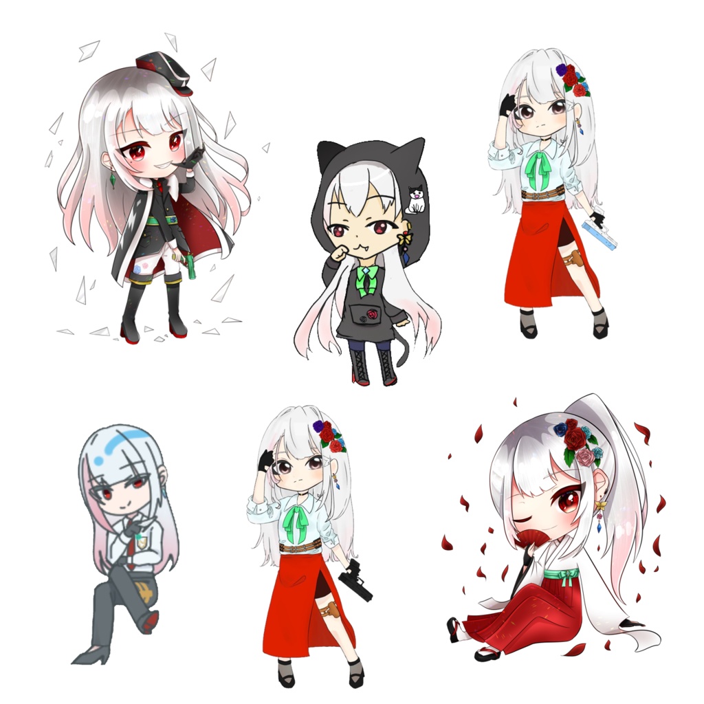【ランダムステッカー】SDイラスト heath 全6種