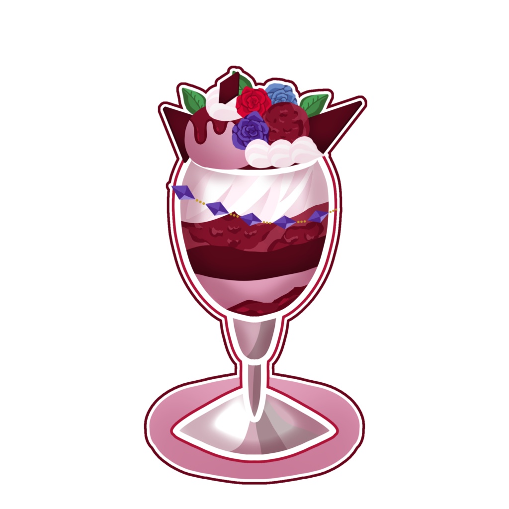 【アクリルキーホルダー】heath概念パフェ