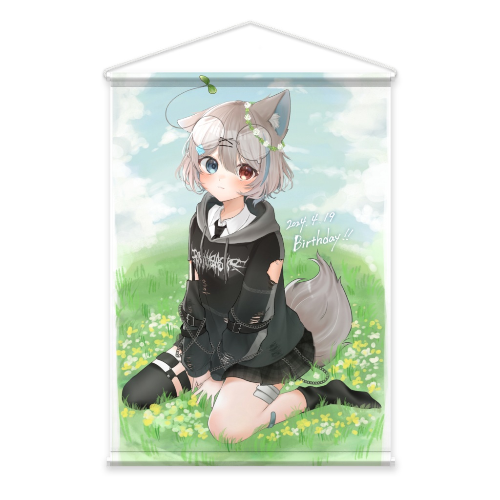 椎乃。生誕記念 タペストリー