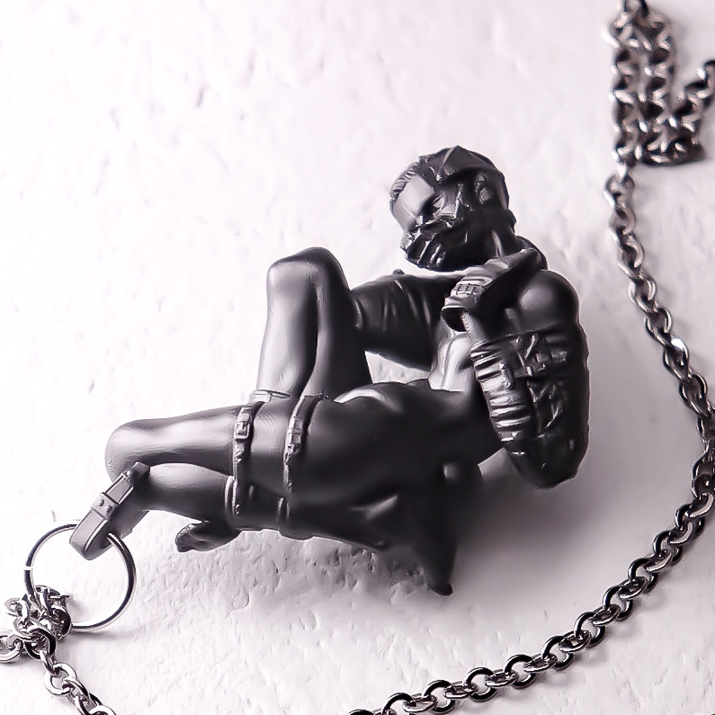 A little quiet, dog boy "BLACK" / PENDANT