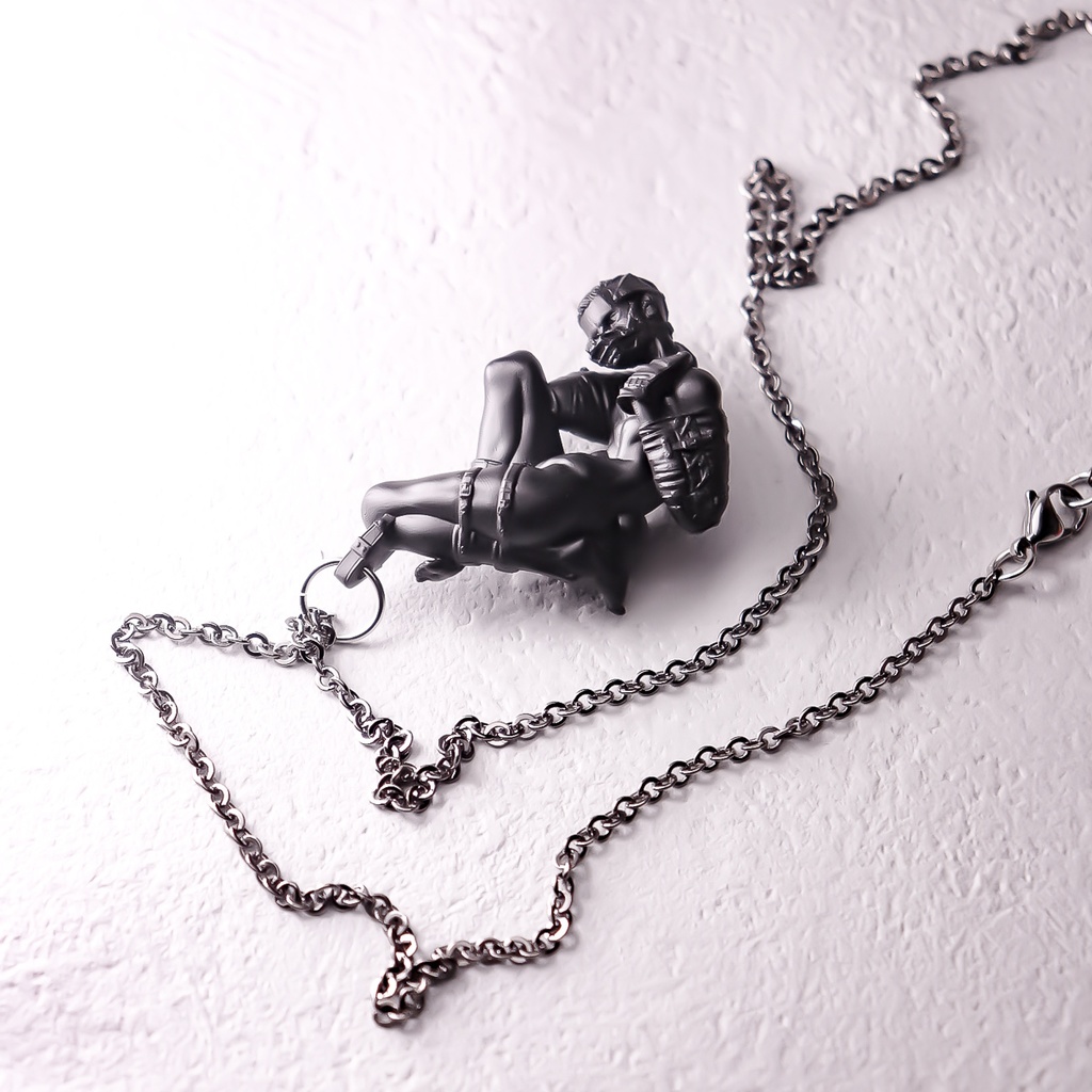 A little quiet, dog boy "BLACK" / PENDANT