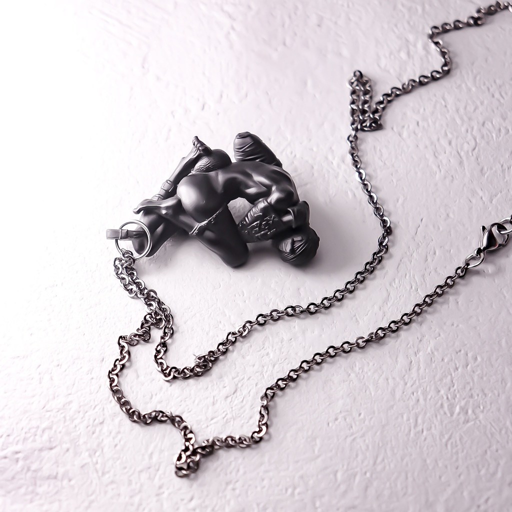 A little quiet, dog boy "BLACK" / PENDANT