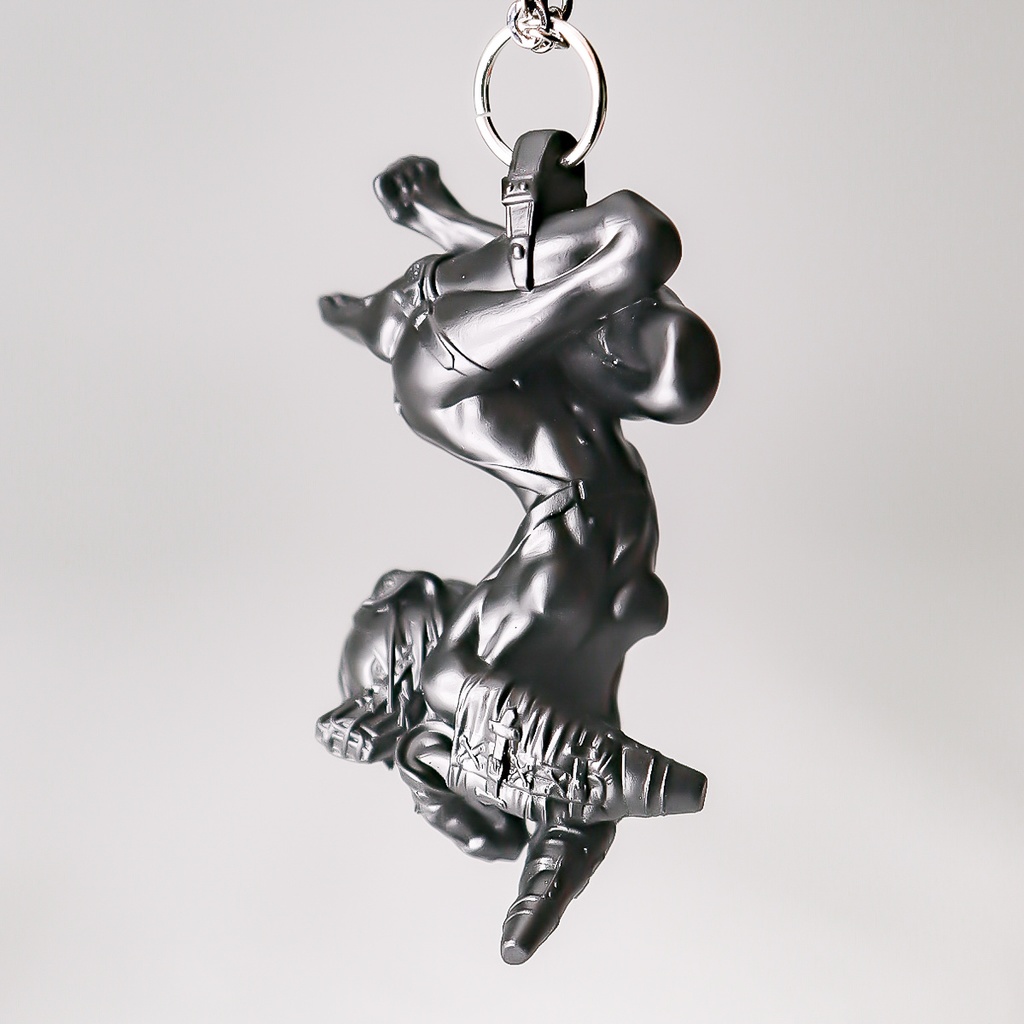 A little quiet, dog girl "BLACK" / PENDANT