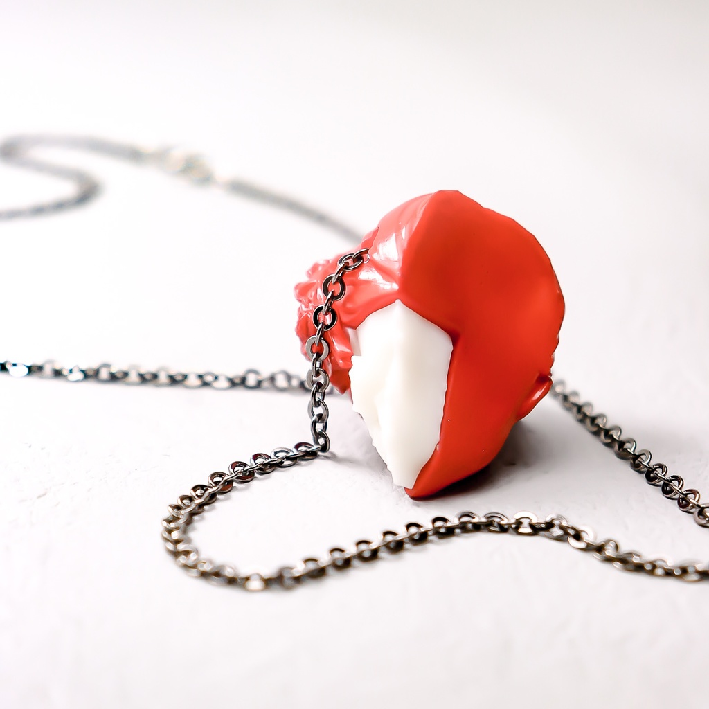依存と孤独 "RED×WHITE" / Dependence and loneliness PENDANT