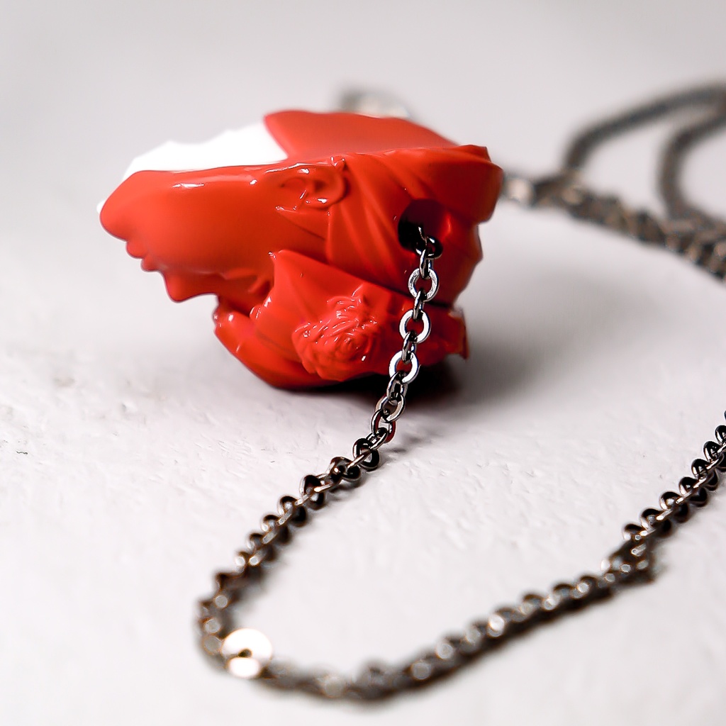 依存と孤独 "RED×WHITE" / Dependence and loneliness PENDANT