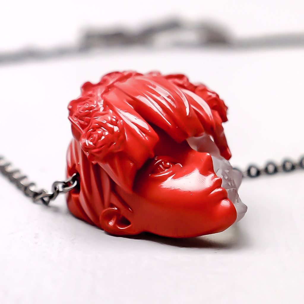 依存と孤独 "RED×CLEAR" / Dependence and loneliness PENDANT