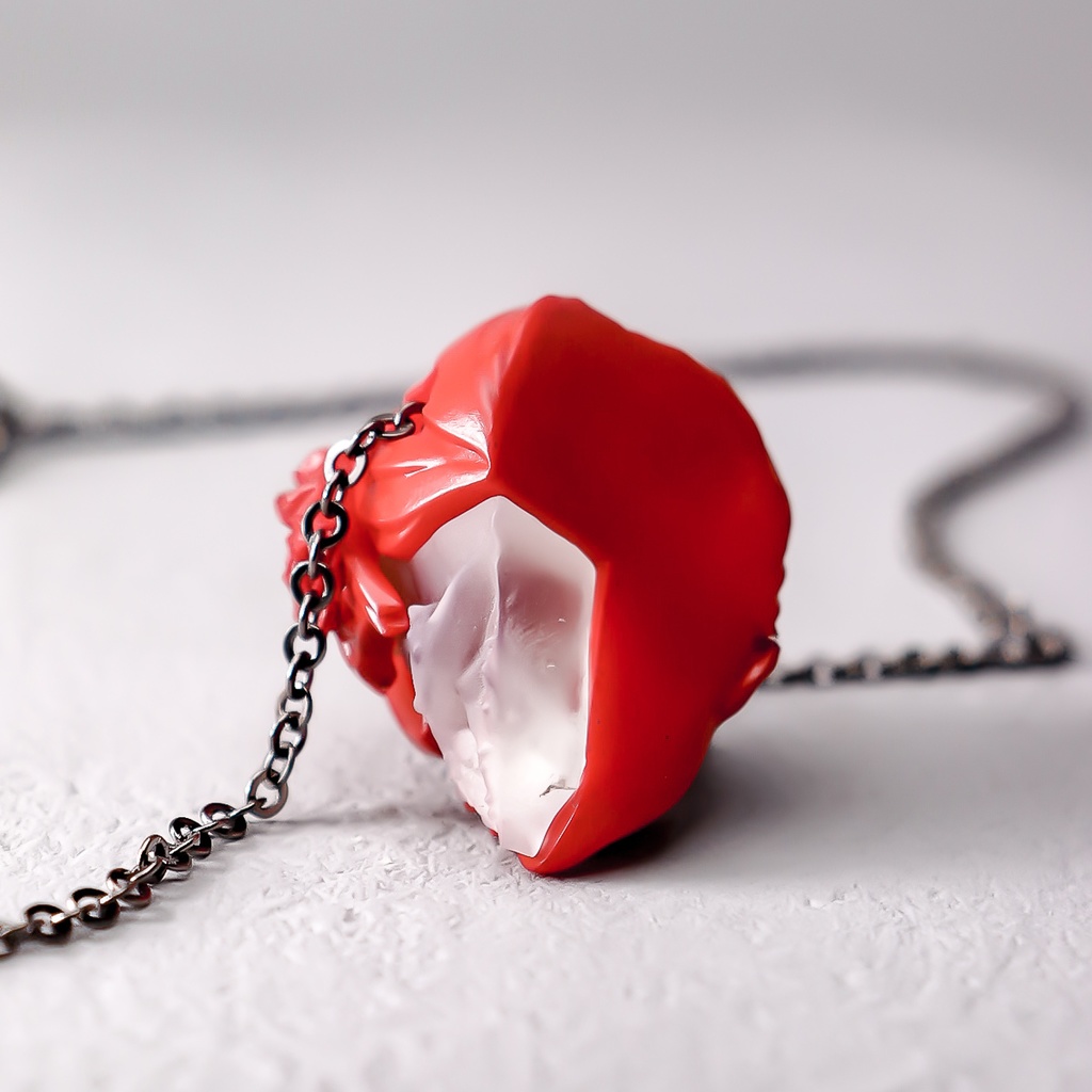 依存と孤独 "RED×CLEAR" / Dependence and loneliness PENDANT