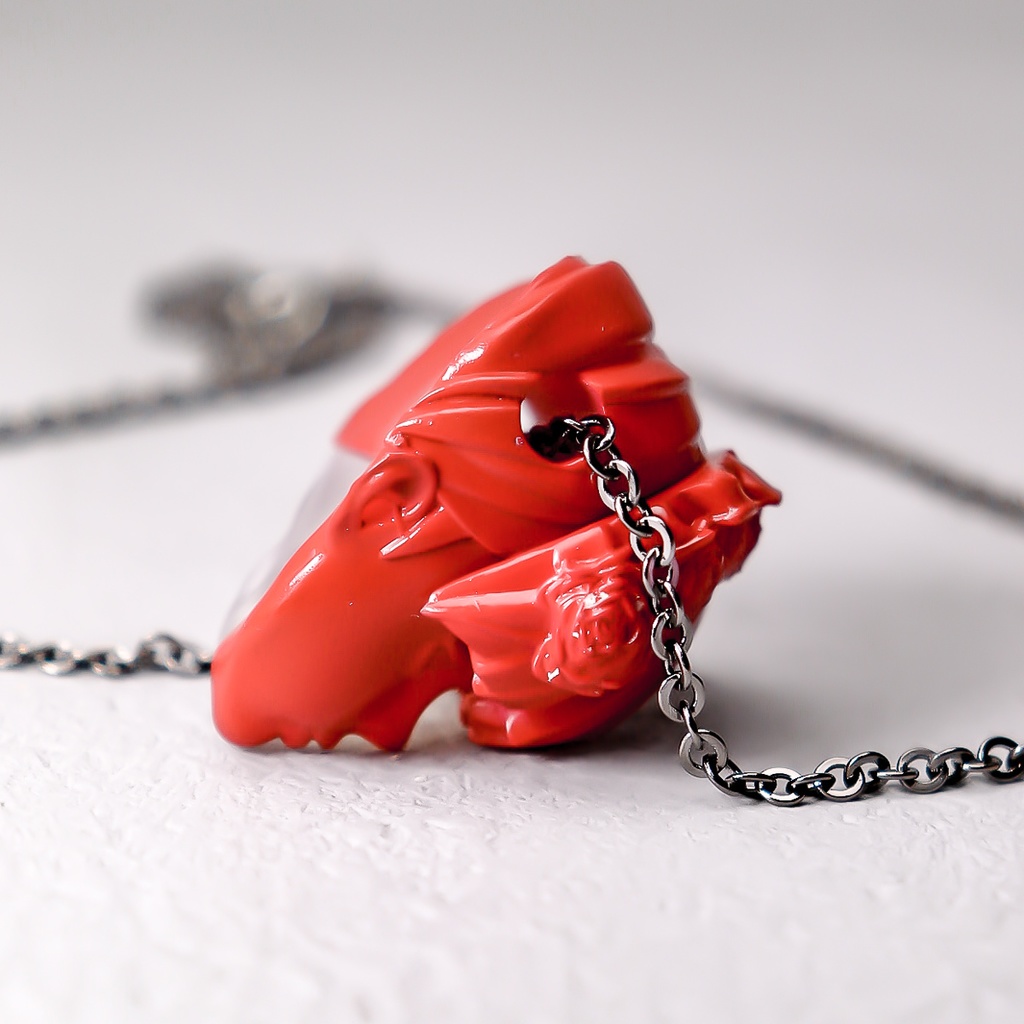 依存と孤独 "RED×CLEAR" / Dependence and loneliness PENDANT