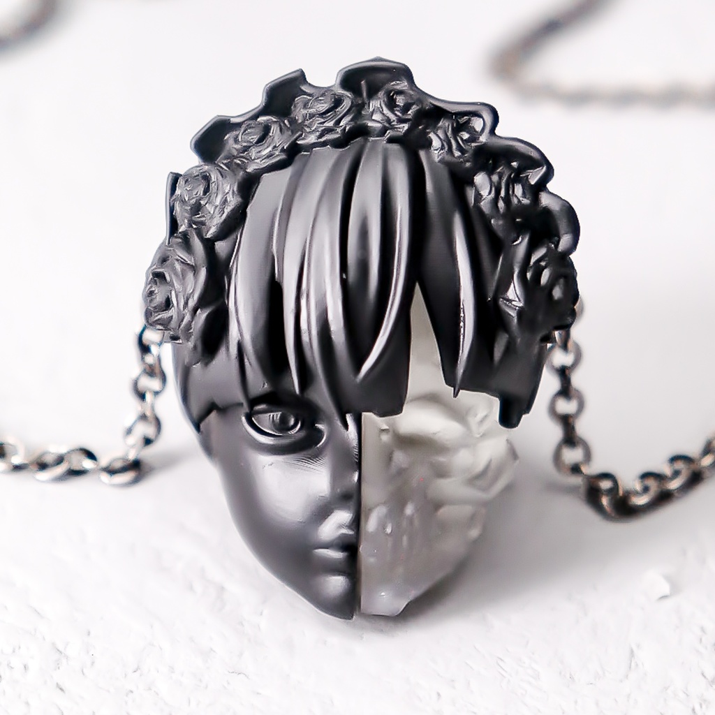 依存と孤独 "BLACK×CLEAR" / Dependence and loneliness PENDANT