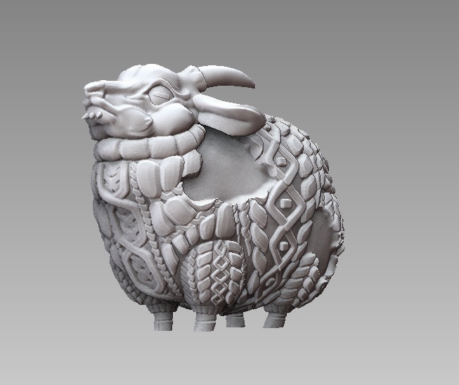 未塗装未組み立てガレージキット/ もふもふ、きらきら、けもののかたち