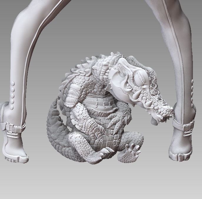 『GreenAppleMemon / 吽』 STL file for 3D printing