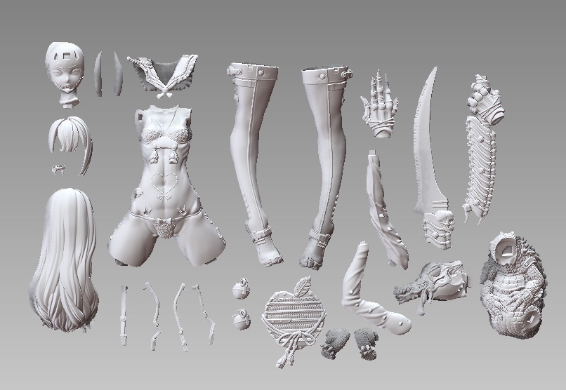『GreenAppleMemon / 吽』 STL file for 3D printing