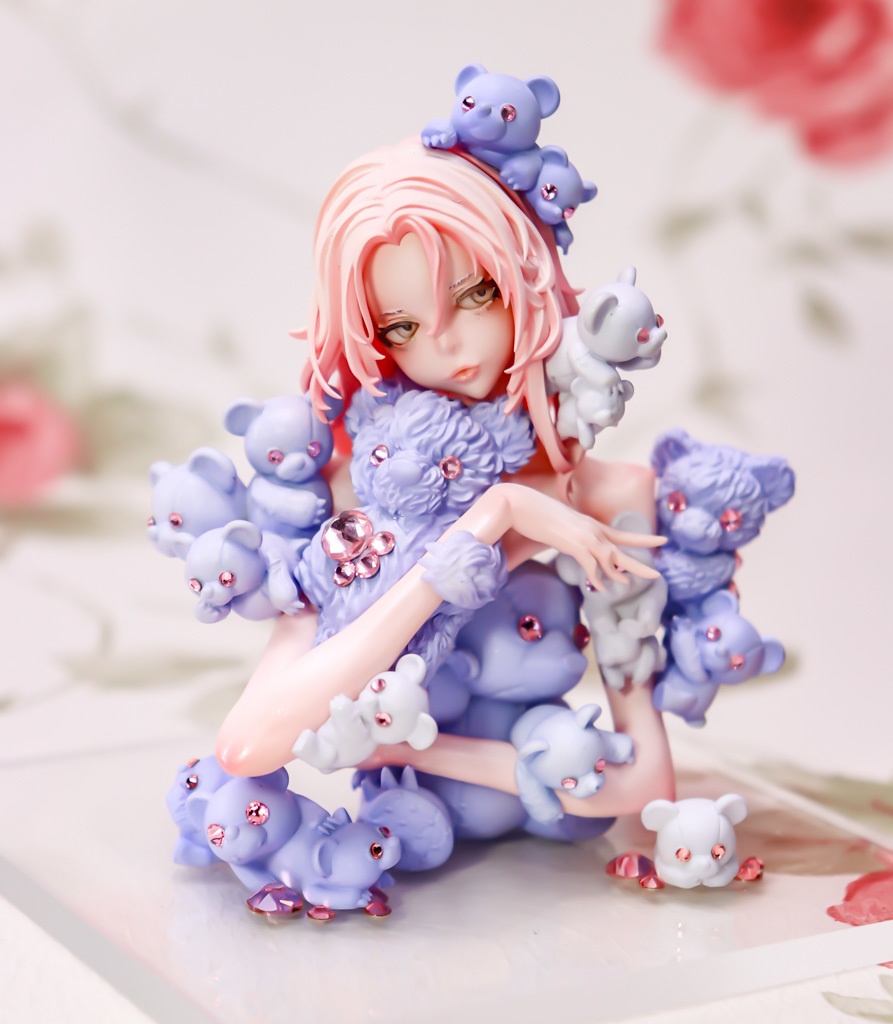 くまくまくま、あお、いちぶのかたち / 塗装済み完成品