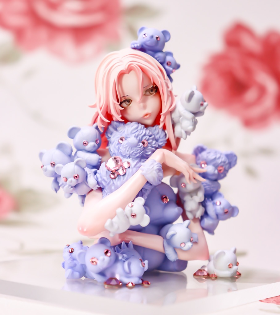 くまくまくま、あお、いちぶのかたち / 塗装済み完成品