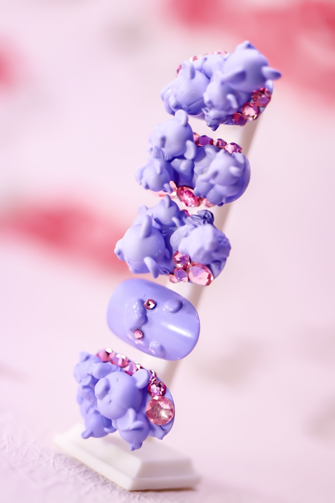 くまくまくま、あお、いちぶのかたち / 塗装済み完成品