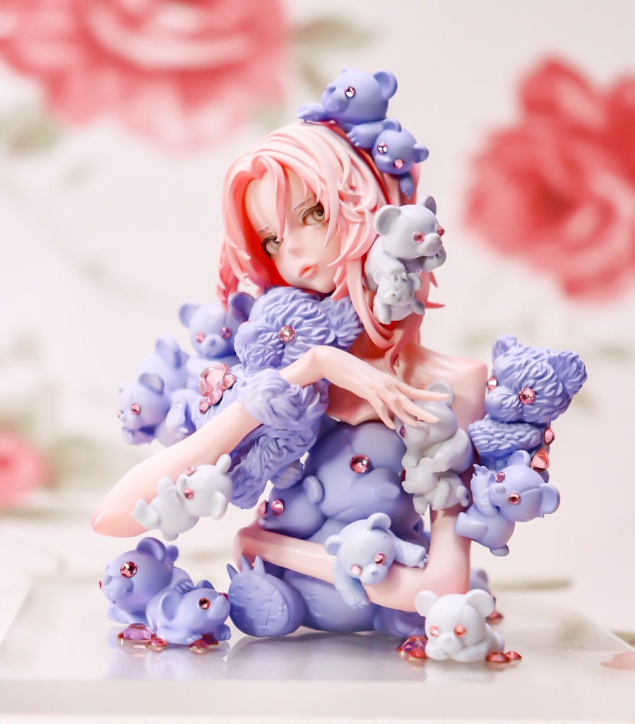 くまくまくま、あお、いちぶのかたち / 塗装済み完成品