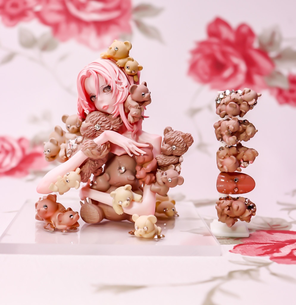 くまくまくま、ちゃ、いちぶのかたち / 塗装済み完成品