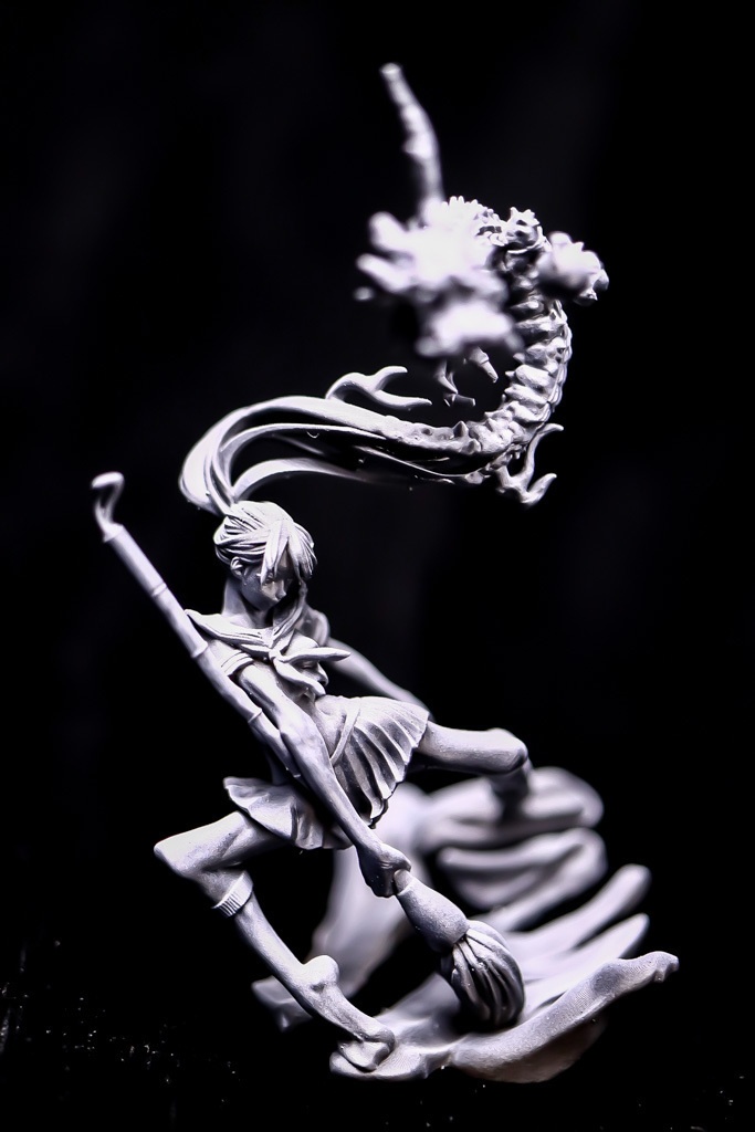 『辰 / Calligraphy Performance』STL file for 3D printing