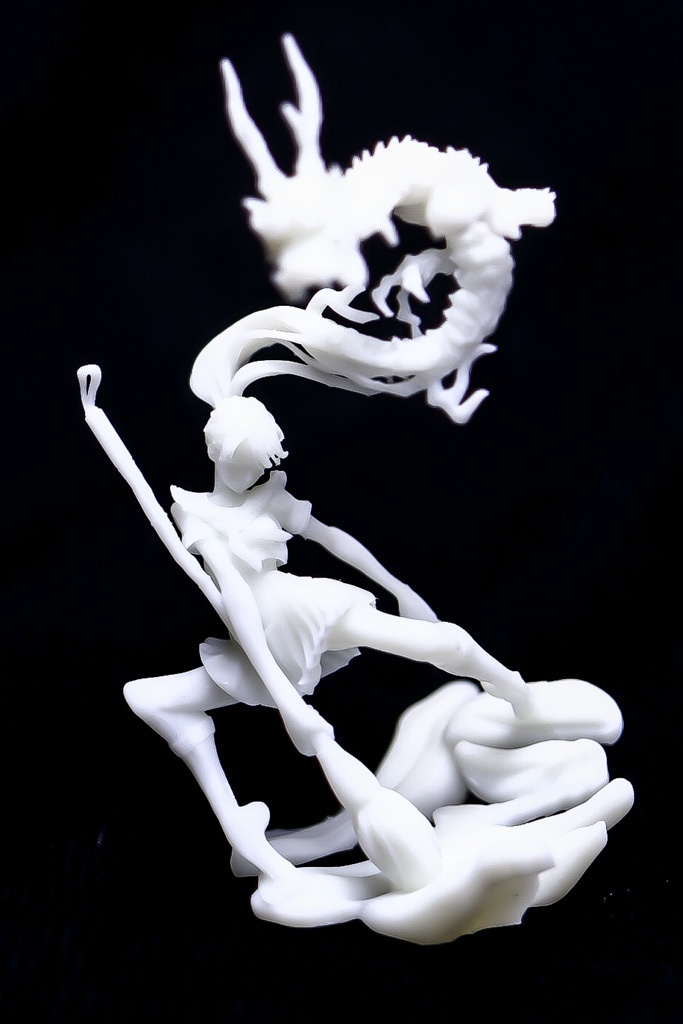 『辰 / Calligraphy Performance』STL file for 3D printing