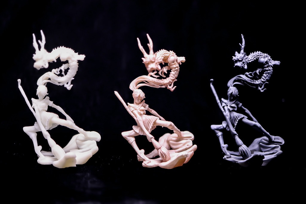 『辰 / Calligraphy Performance』STL file for 3D printing