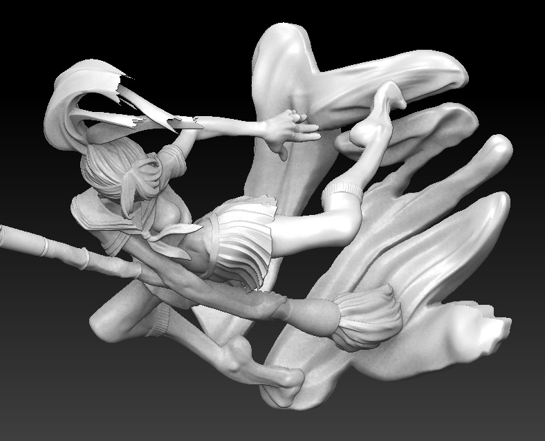 『辰 / Calligraphy Performance』STL file for 3D printing