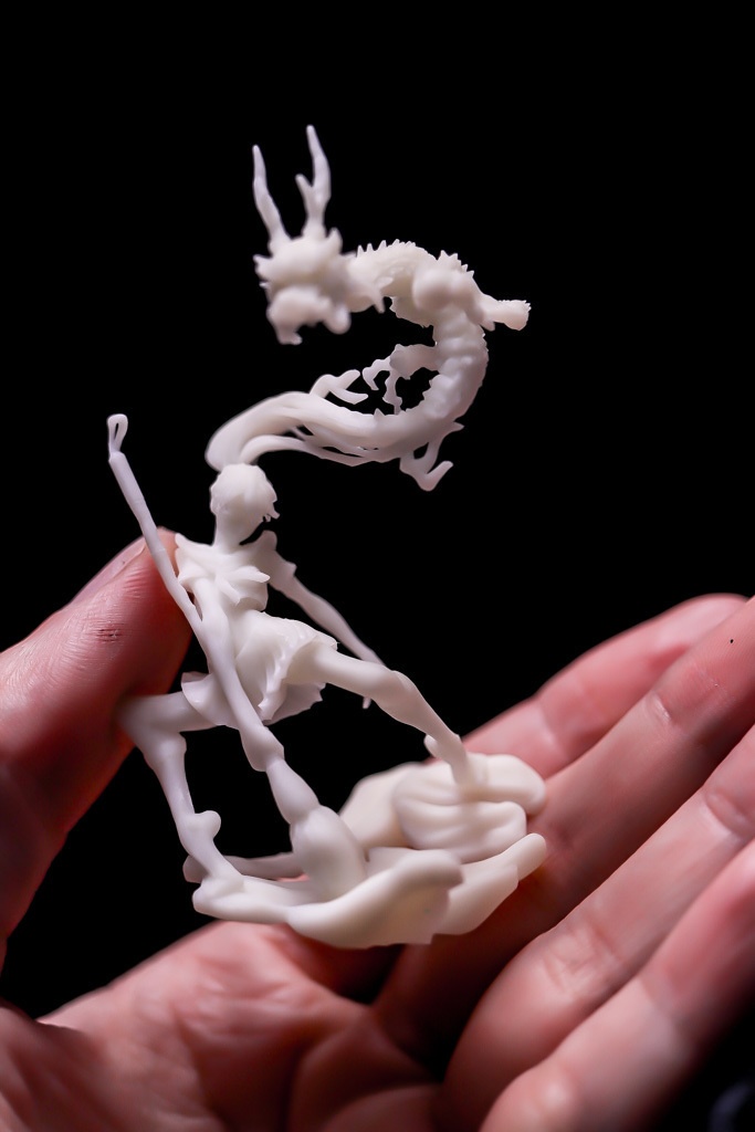 『辰 / Calligraphy Performance』STL file for 3D printing
