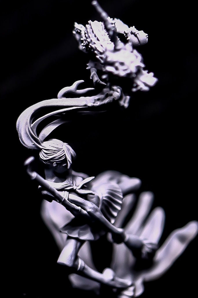 『辰 / Calligraphy Performance』STL file for 3D printing