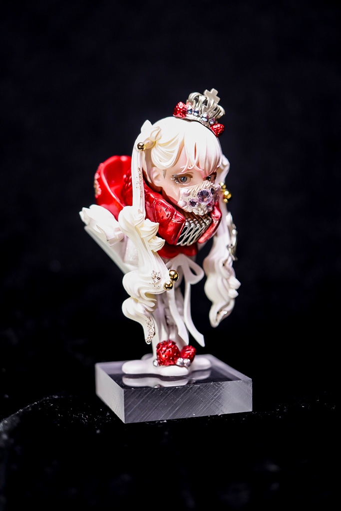 いちご、もこもこ、いちぶのかたち / 塗装済み完成品