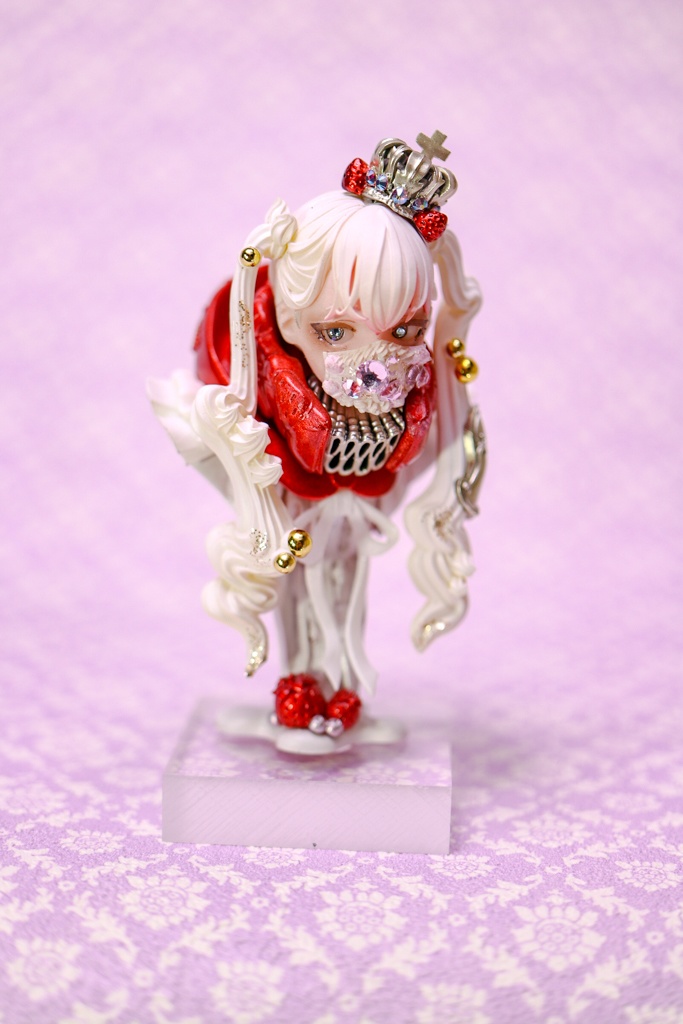 いちご、もこもこ、いちぶのかたち / 塗装済み完成品