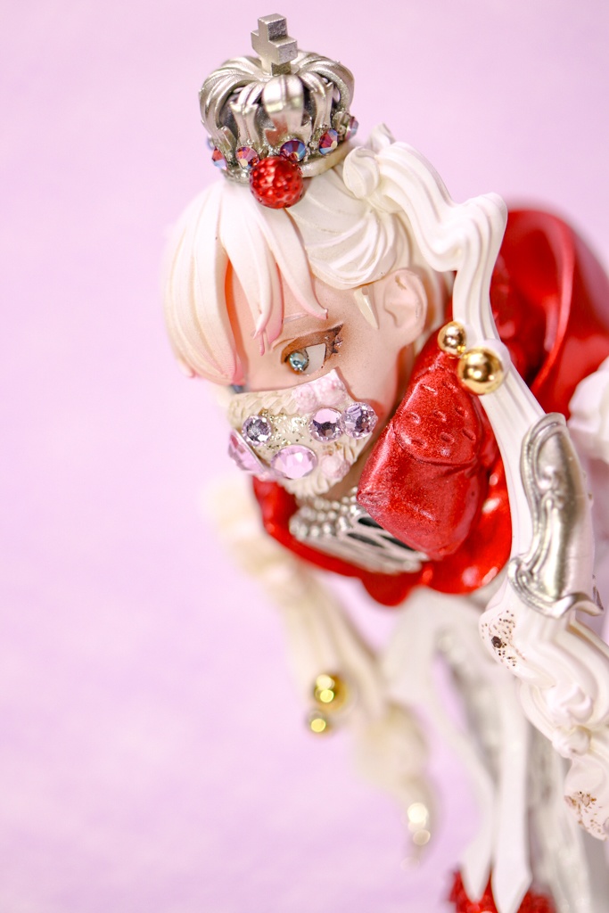 いちご、もこもこ、いちぶのかたち / 塗装済み完成品