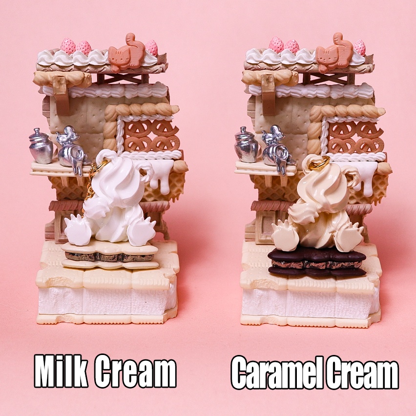 【甘甘 CORE】クリームベア ネックレス&専用ジオラマ / Milk Cream・Caramel Cream
