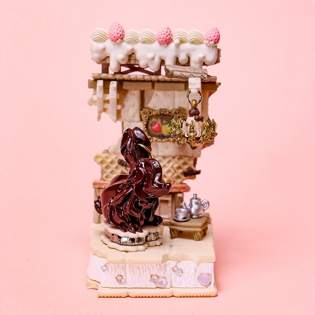 【甘甘 CORE】クリームラビット ネックレス&専用ジオラマ / Milk Cream・Chocolate Cream