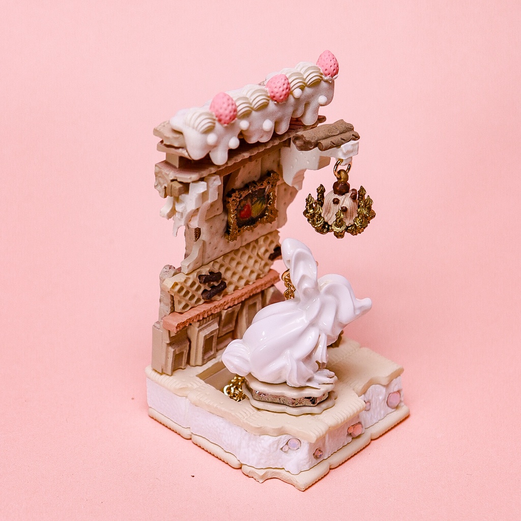 【甘甘 CORE】クリームラビット ネックレス&専用ジオラマ / Milk Cream・Chocolate Cream