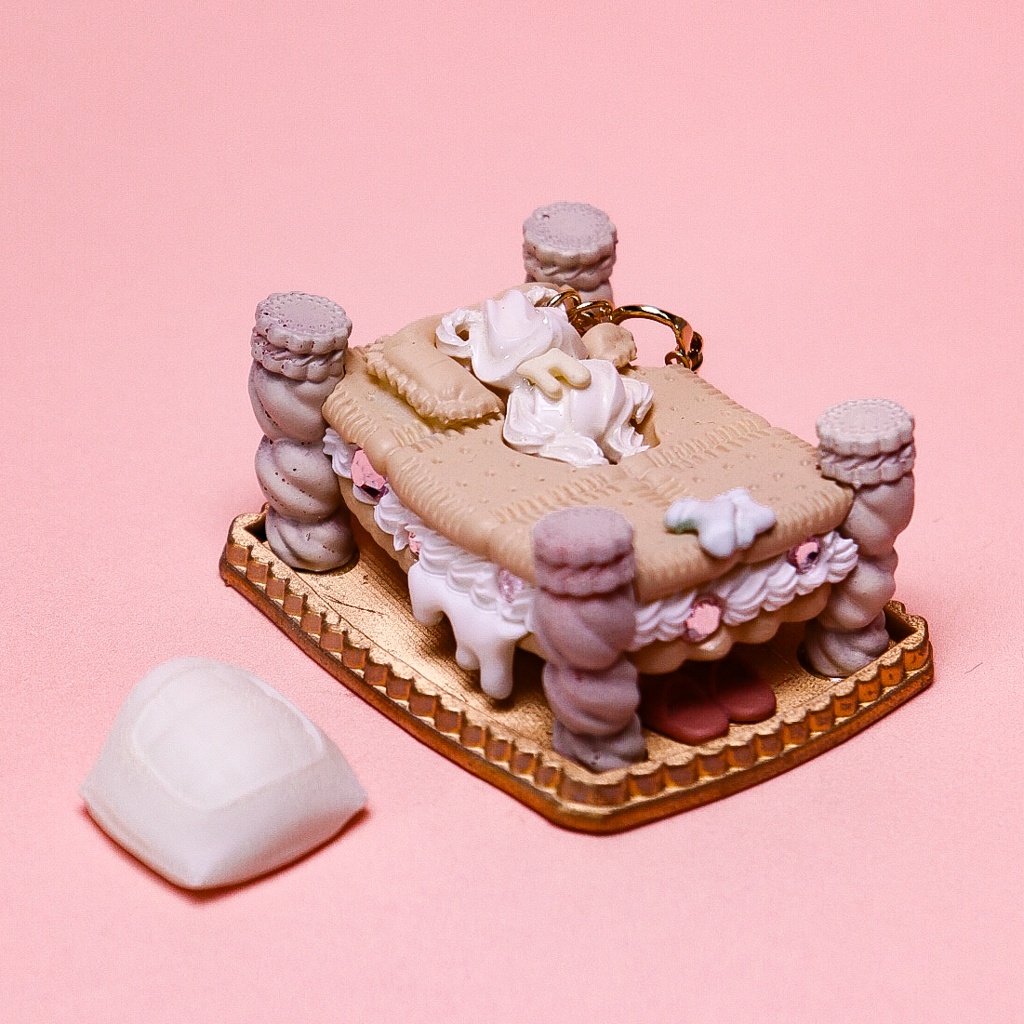 【甘甘 CORE】クリームベア ピアス&専用ジオラマ / Milk Cream・Chocolate Cream