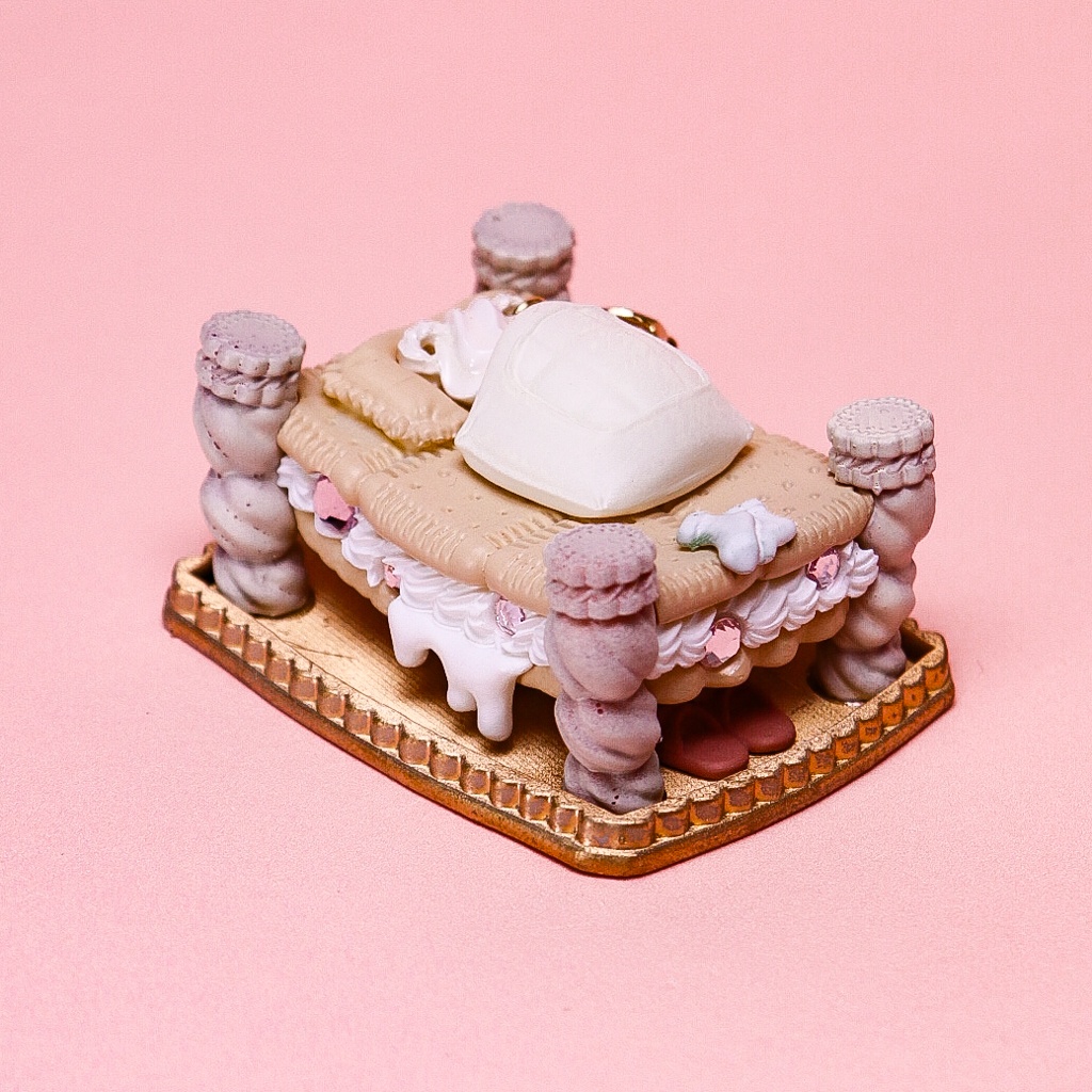 【甘甘 CORE】クリームベア ピアス&専用ジオラマ / Milk Cream・Chocolate Cream
