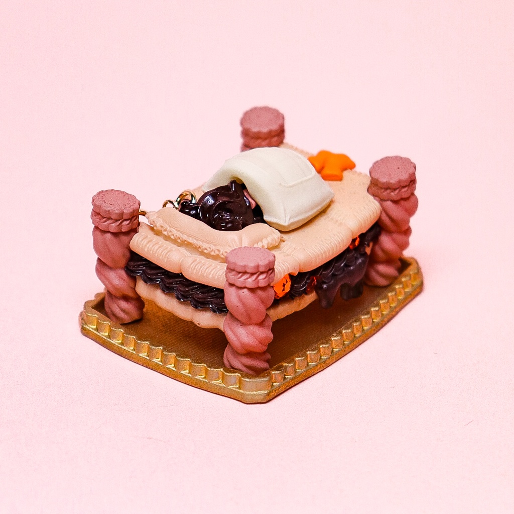 【甘甘 CORE】クリームベア ピアス&専用ジオラマ / Milk Cream・Chocolate Cream