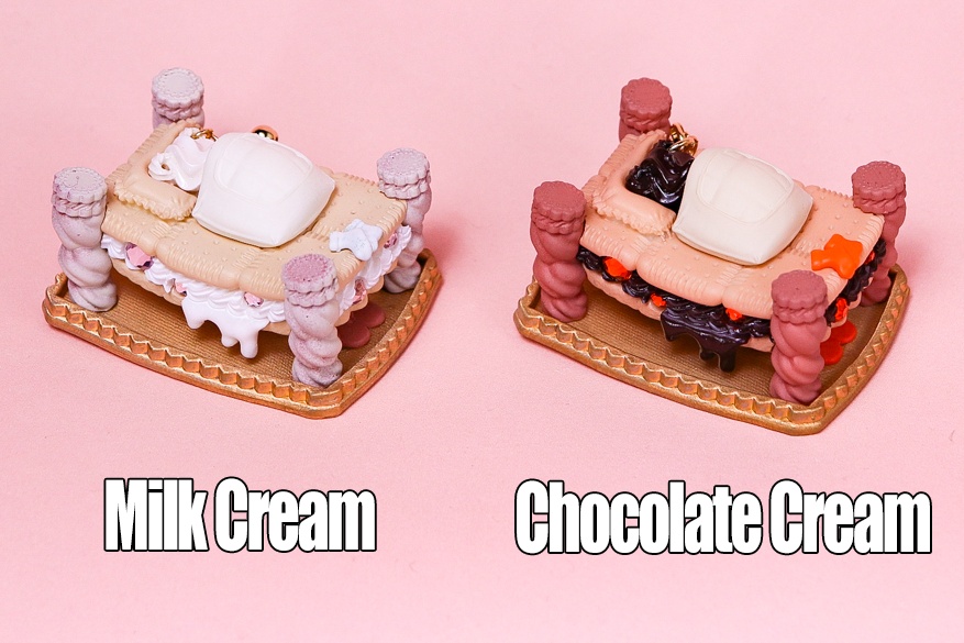 【甘甘 CORE】クリームベア ピアス&専用ジオラマ / Milk Cream・Chocolate Cream