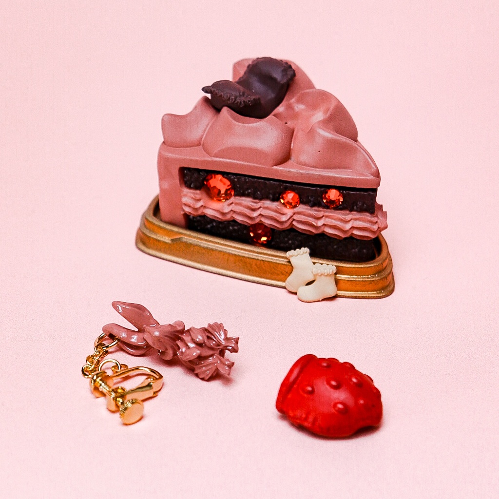 【甘甘 CORE】クリームラビット ピアス&専用ジオラマ / Milk Cream・Chocolate Cream