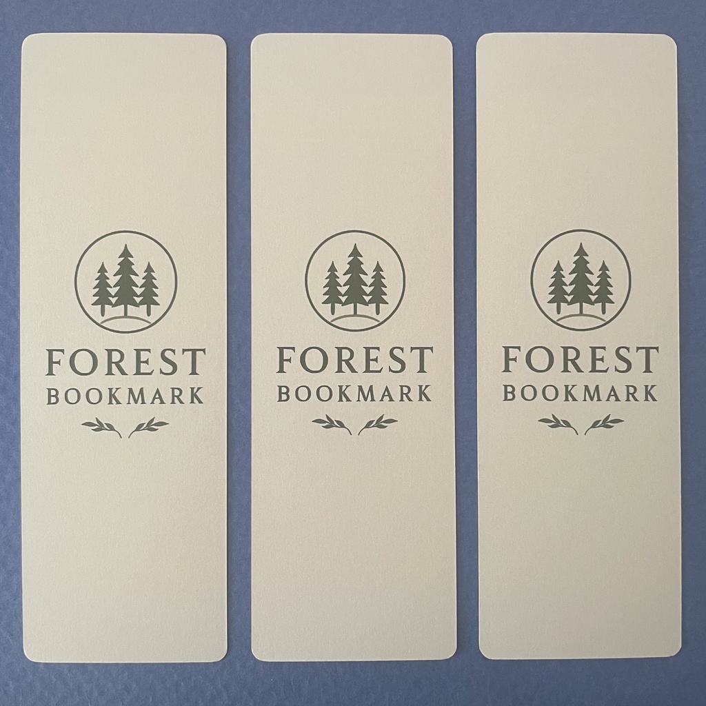 森の移ろい 栞セット — 雪・蒼・春光