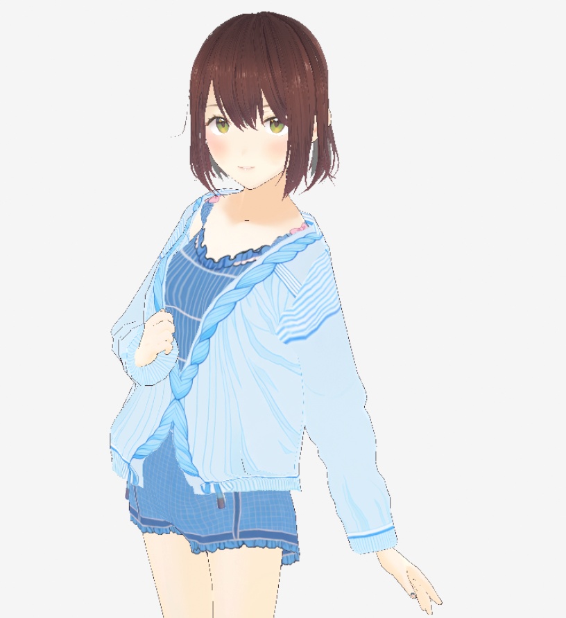 【Vroid衣装】 Braid & Check Knit Collection 【VRM,VRchat対応】