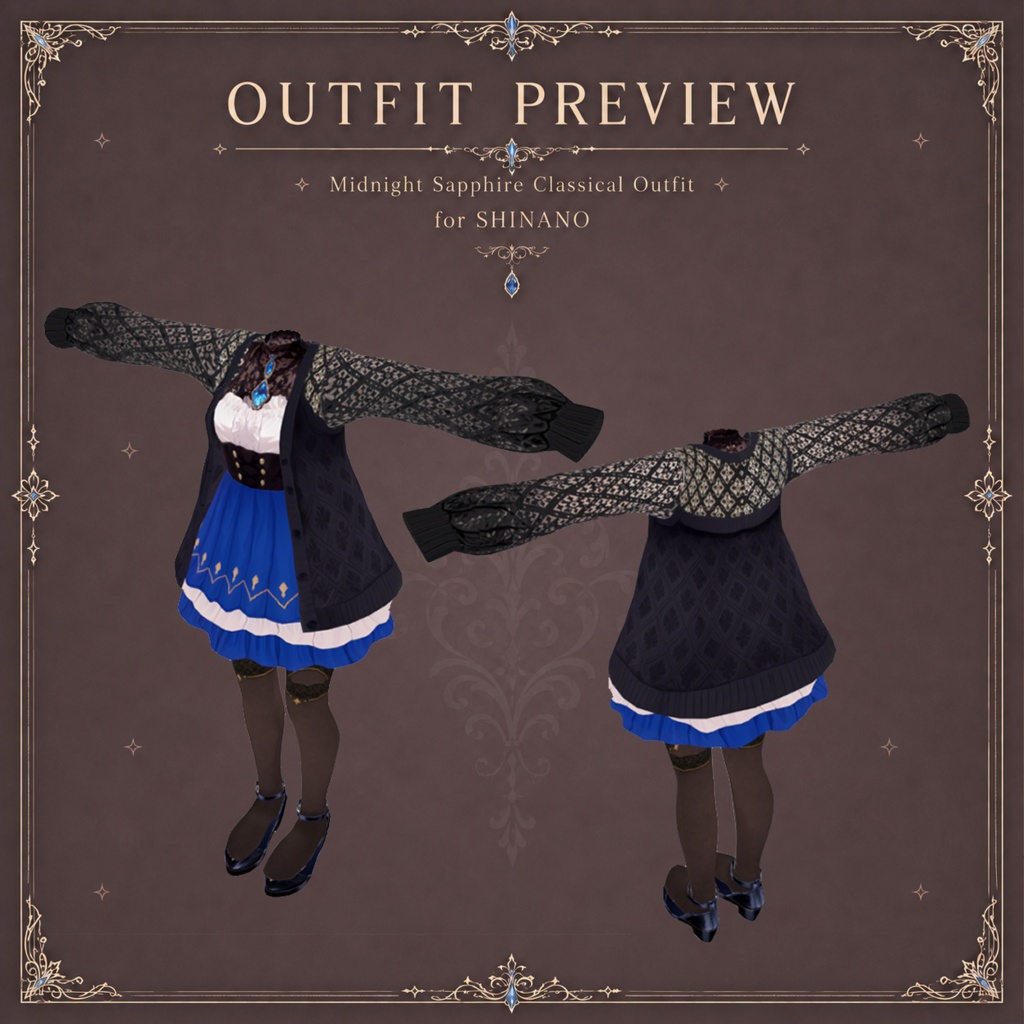 Midnight Sapphire Classical Outfit for SHINANO