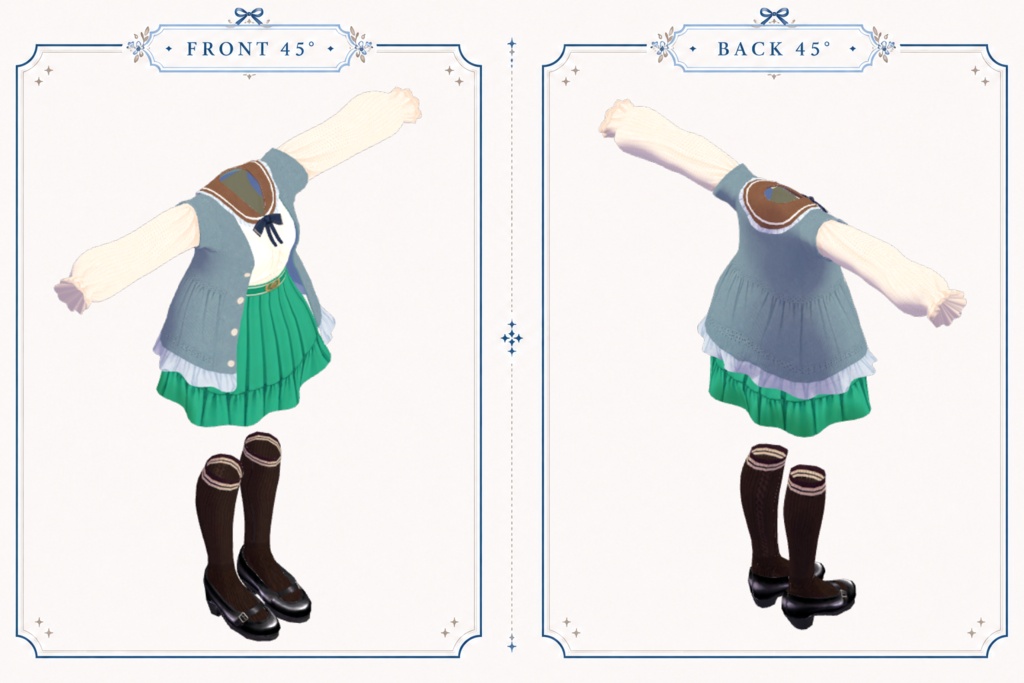 Mint Garden Cardigan【しなの・輝夜対応】