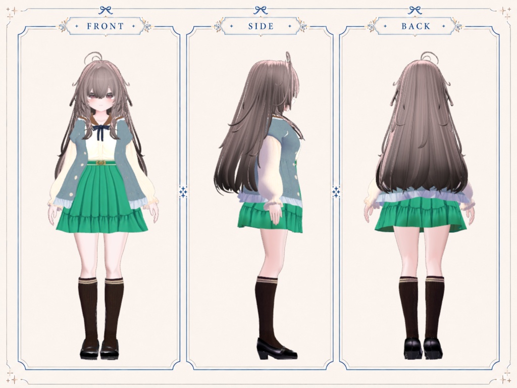 Mint Garden Cardigan【しなの・輝夜対応】