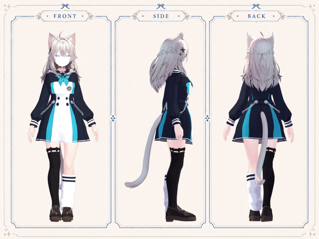 Midnight Sailor Chain Outfit【しなの/輝夜対応】