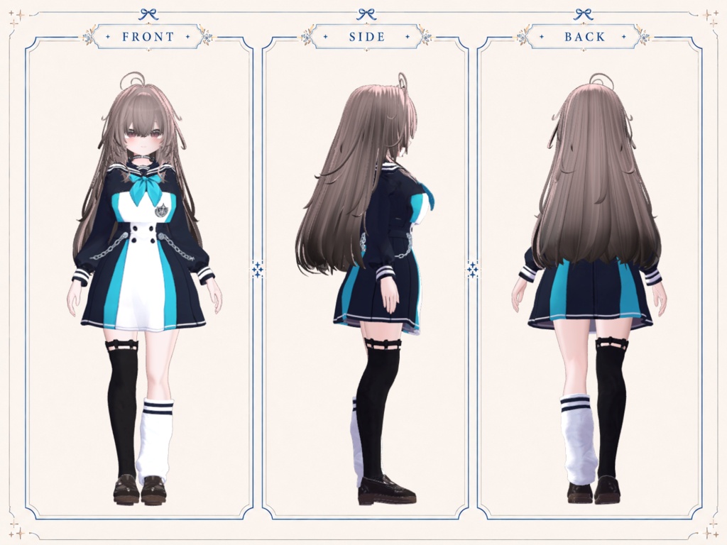 Midnight Sailor Chain Outfit【しなの/輝夜対応】