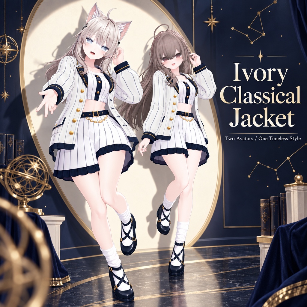 Ivory_Classical_Jacket_outfit【しなの/輝夜対応】