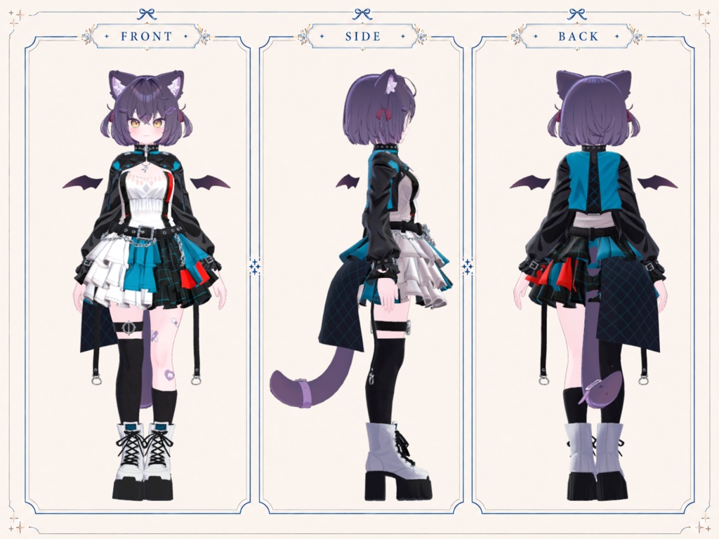 Nocturne Riot Outfit【しなの・輝夜・ショコラ・ミルティナ対応 】