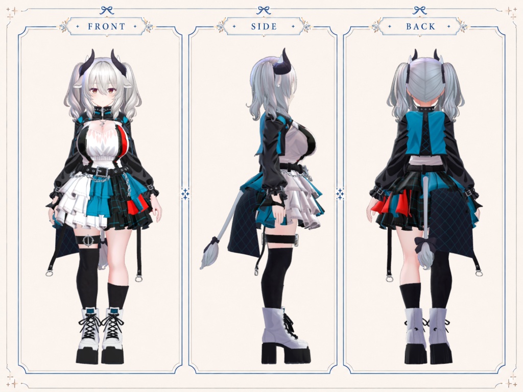 Nocturne Riot Outfit【しなの・輝夜・ショコラ・ミルティナ対応 】
