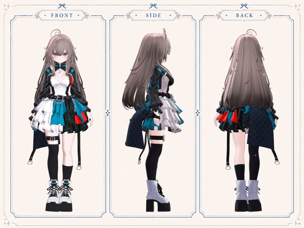 Nocturne Riot Outfit【しなの・輝夜・ショコラ・ミルティナ対応 】
